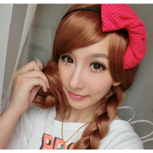 Hair Cap +Movie Cosplay Wig Party Wigs Brown Braid Wig Halloween Wig