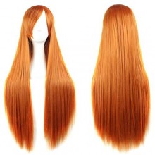 Outop Long Straight Anime Supia-Yisol Cosplay Wigs 80cm Orange