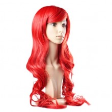 High Quality Women's Long Full Curly Red Hair Wig+ Wig Cap + Wig Comb