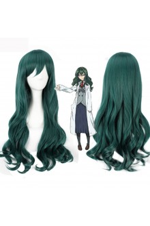 TLT 27.5" Women's Wig Gradient Long Hair Heat Resistant Curly Cosplay Wigs Harajuku Style Lolita (Dark green)