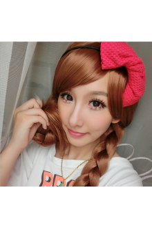 Hair Cap +Movie Cosplay Wig Party Wigs Brown Braid Wig Halloween Wig