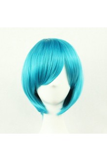 Short Straight Sexy Stylish Cosplay Party Hair Wigs (Blue) 