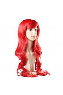 High Quality Women's Long Full Curly Red Hair Wig+ Wig Cap + Wig Comb