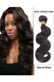 16” Body Wave Brazilian Virgin Remy Hair Weave Weft  Human Hair Extensions