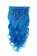 16”  7pcs Blue Body Wave 100% Remy Hair Clip In Hair Extensions