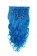 16” 7pcs #Blue Body Wave 100% Remy Hair Clip In Human Hair Extensions