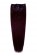 20” 11pcs Straight Clip in Remy Human Hair Extensions #99J Dark Plum Red