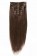 16” 7pcs #4 Medium Brown Straight 100% Remy Hair Clip In Human Hair Extensions