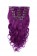 14” 7pcs #Purple Body Wave 100% Remy Hair Clip In Human Hair Extensions