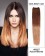 18” #30/27 Auburn/Blonde Ombre Straight Weave Remy Human Hair Extension