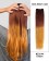 18” #33/144 Ombre  Straight Weave Remy Hair Weft Human Hair Extensions