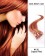 14” #130 Copper Red Straight Micro Loop 100% Remy Hair Human Hair Extensions-50 strands, 1g/strand