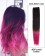 16” #2/Fuchsia  Ombre Straight Weave 100% Remy Hair Weft Hair Extensions