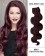 20” #99J Dark Plum Red Body Wave Weave Remy Human Hair Extension