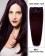 20” 11pcs Straight Clip in Remy Human Hair Extensions #99J Dark Plum Red