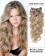 16” 7pcs #12/613 Brown/Blonde Body Wave Remy Hair Clip in Hair Extensions