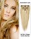 16” 7pcs Straight 100% Remy Hair Clip In Hair Extensions #12/613-Golden Brown/Blonde