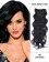 14”  7pcs #1 Jet Black Body Wave Remy Hair Clip In Hair Extensions