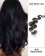 14” #1B Natural Black Body Wave Micro Loop 100% Remy Hair Human Hair Extensions-100 strands, 1g/strand