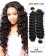 18”Natural Black Curly Wave Virgin Hair 100%  Remy Hair Weave Weft Human Hair Extensions