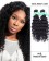 14” #1B Natural Black Deep Wave Weave 100% Remy Hair Human Hair Extensions