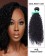 16” #1B Natural Black Kinky Curly Weave 100% Remy Hair Human Hair Extensions