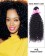 16” #1B Natural Black Kinky Curly Weave 100% Remy Hair Human Hair Extensions