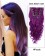 16”  7pcs Purple Body Wave 100% Remy Hair Clip In Hair Extensions