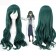 TLT 27.5" Women's Wig Gradient Long Hair Heat Resistant Curly Cosplay Wigs Harajuku Style Lolita (Dark green)