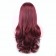 Wig Gradient Long Curly Hair Women and Girl Daily Cosplay Party Costume Wig(Wine red)