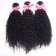 14” #1B Natural Black Kinky Curly Weave 100% Remy Hair Human Hair Extensions